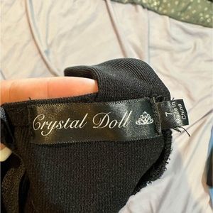 Black Bodycon Dress with slits on side. Size 7